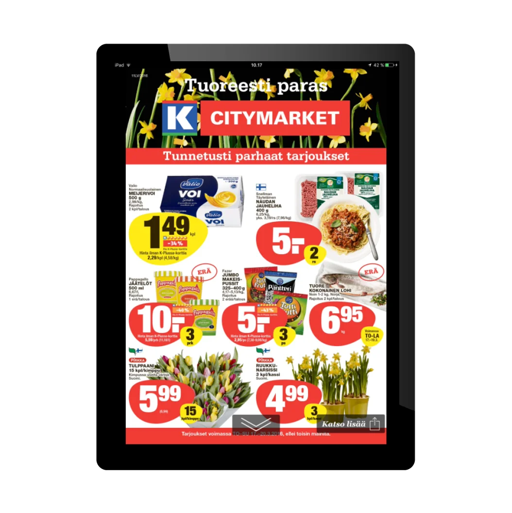 Näköislehden liiteratkaisu