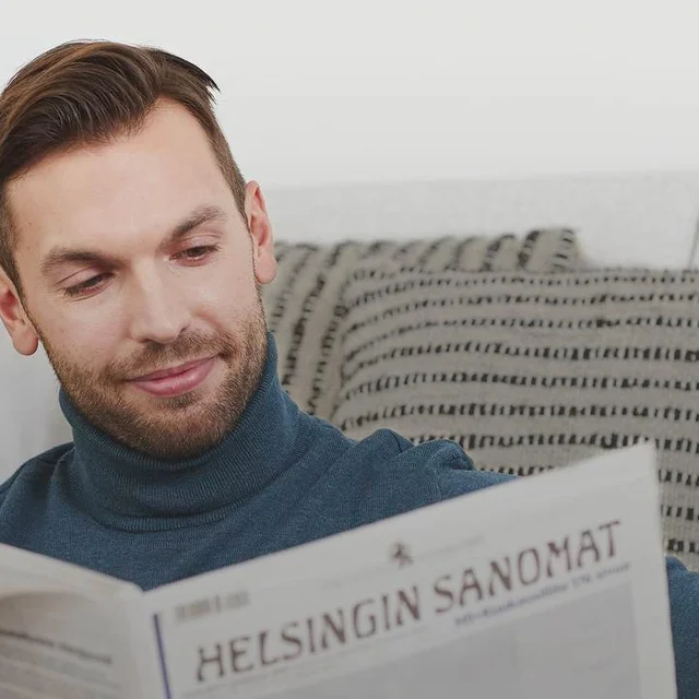 Helsingin Sanomia luetaan hartaudella