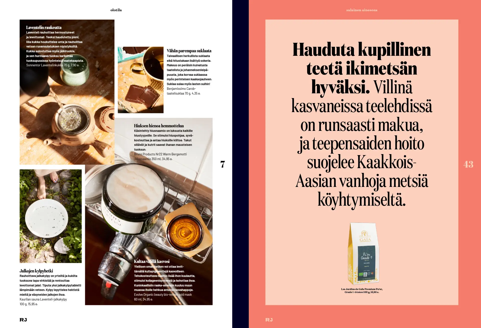 Ruohonjuuri asiakaslehden sivuja