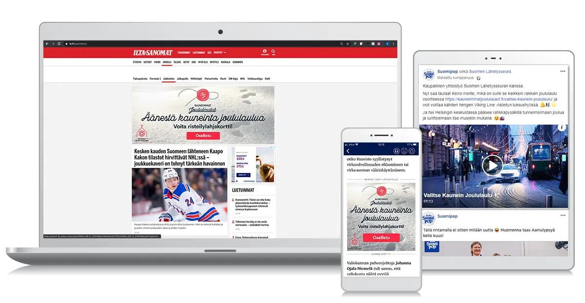 Case Kauneimmat joululaulut kollaasi