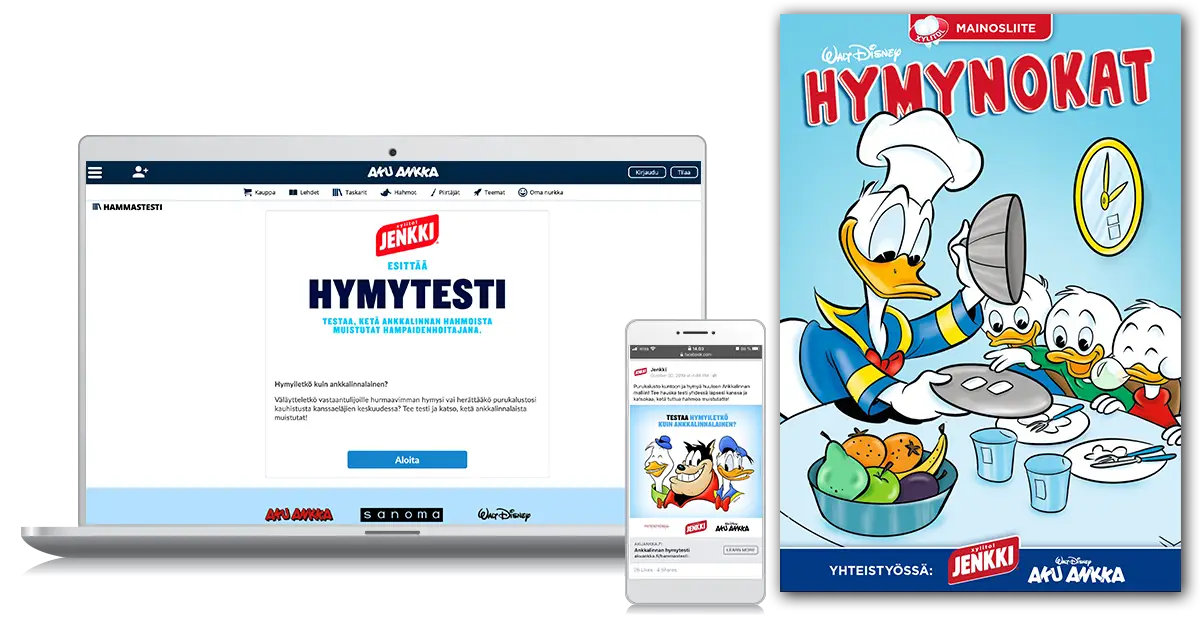 Case Aku Ankka Cloetta kollaasi