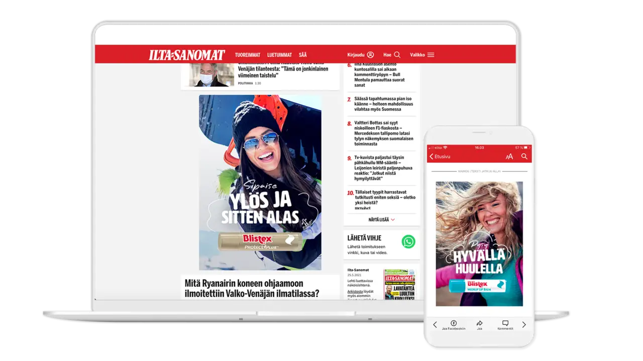 Case Blistex kollaasi